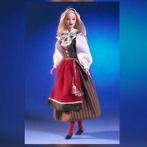 🇸🇪 BARBIE • Dolls of the World “Swedish” Barbie Doll (ca.1999)